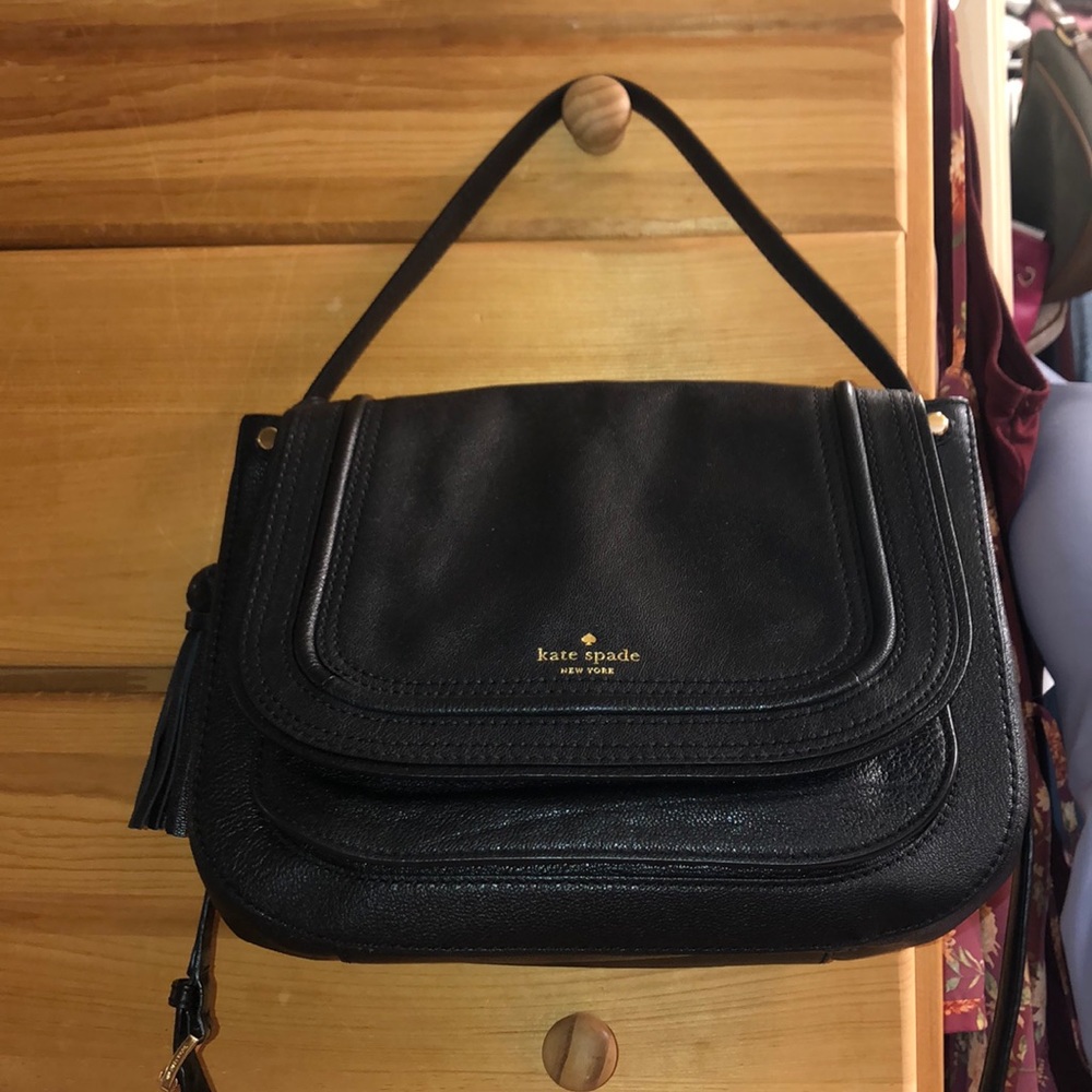 Black Kate Spade handbag/crossbody.